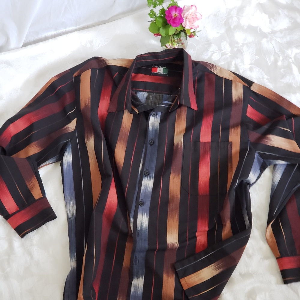 D' Accord Long Sleeve Shirt Stripped